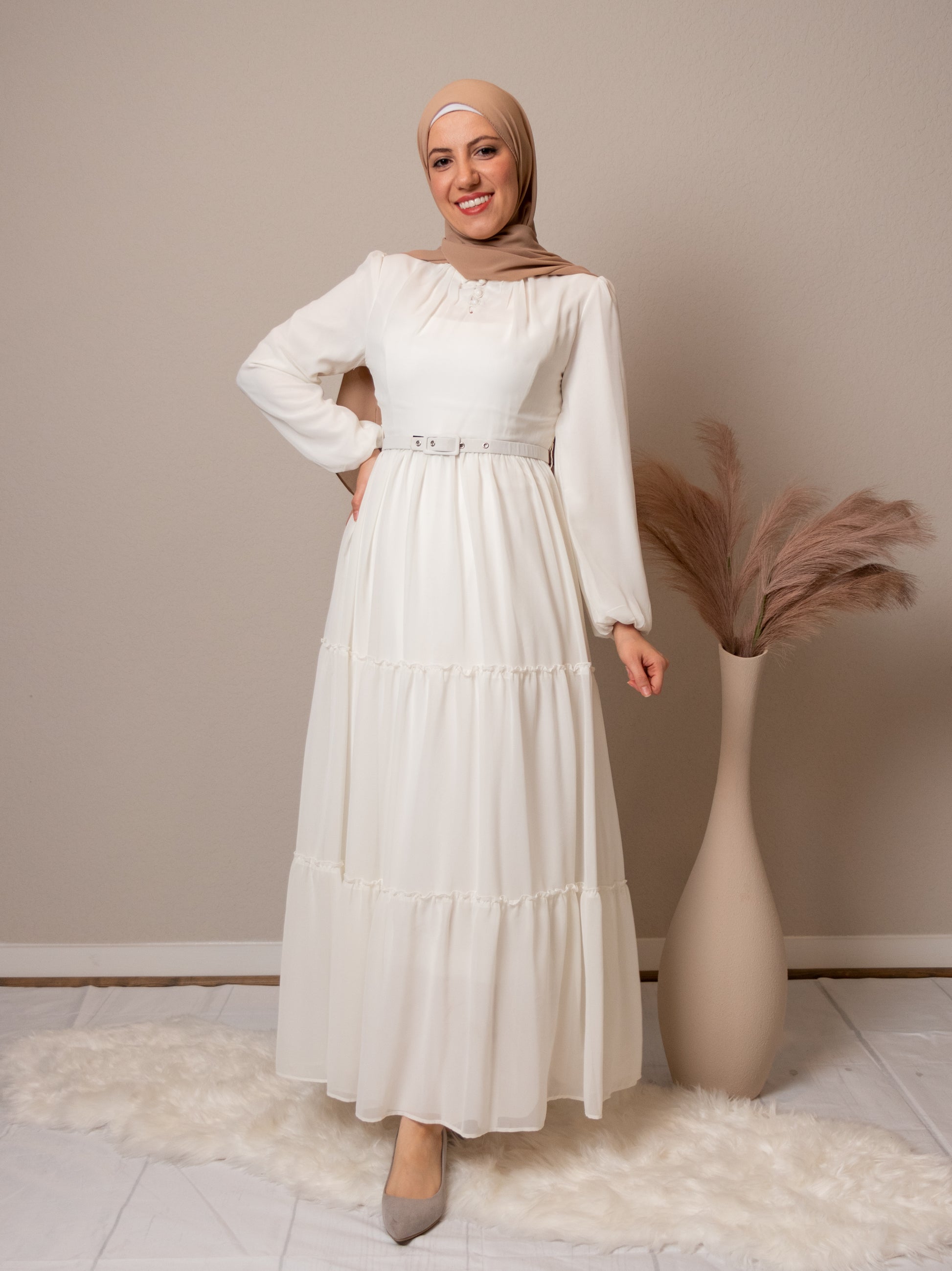 Shahla White Dress
